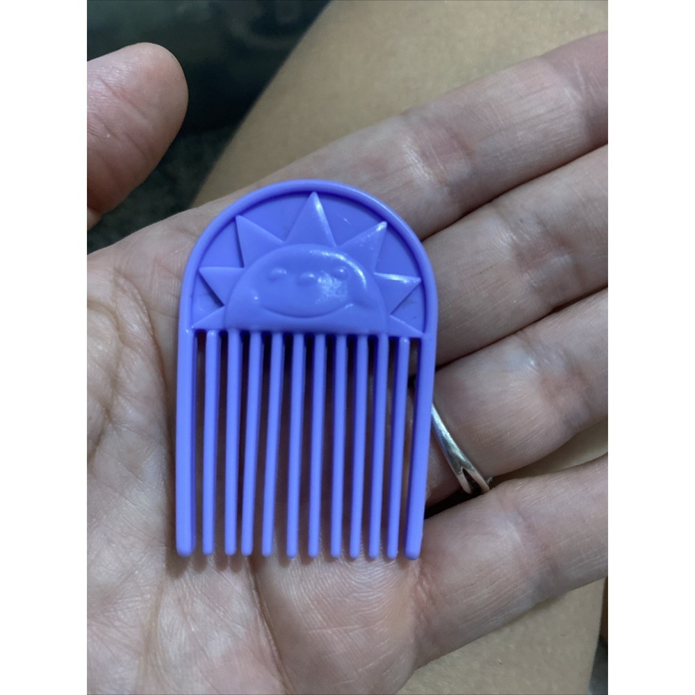 Vintage G1 My Little Pony So Soft Shady Or Fifi Purple Sun Comb Pick 1980's